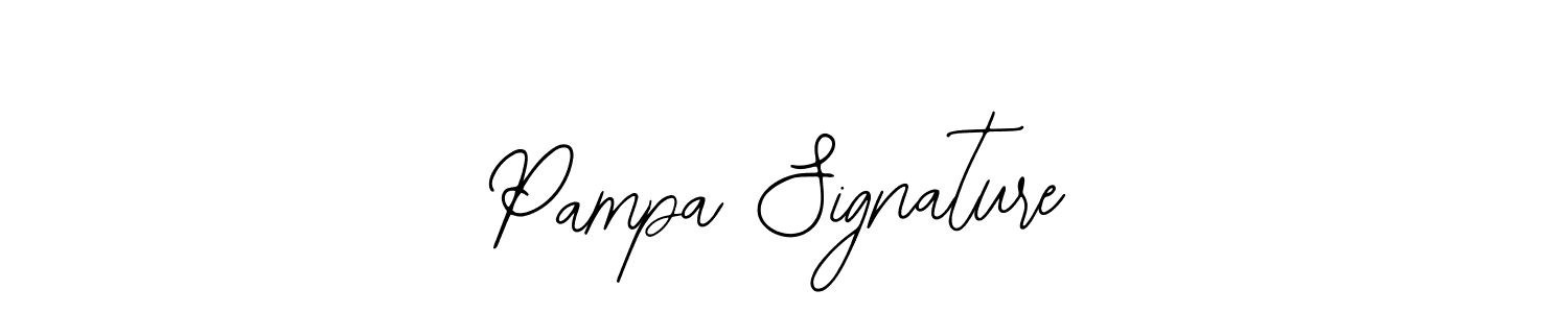 Similarly Bearetta-2O07w is the best handwritten signature design. Signature creator online .You can use it as an online autograph creator for name Pampa Signature. Pampa Signature signature style 12 images and pictures png