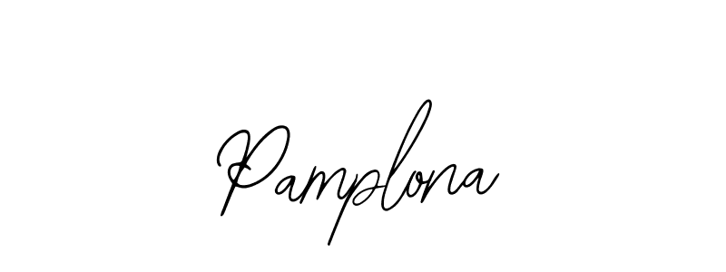 Similarly Bearetta-2O07w is the best handwritten signature design. Signature creator online .You can use it as an online autograph creator for name Pamplona. Pamplona signature style 12 images and pictures png