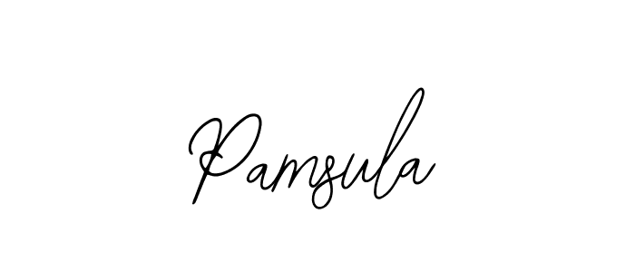 if you are searching for the best signature style for your name Pamsula. so please give up your signature search. here we have designed multiple signature styles  using Bearetta-2O07w. Pamsula signature style 12 images and pictures png