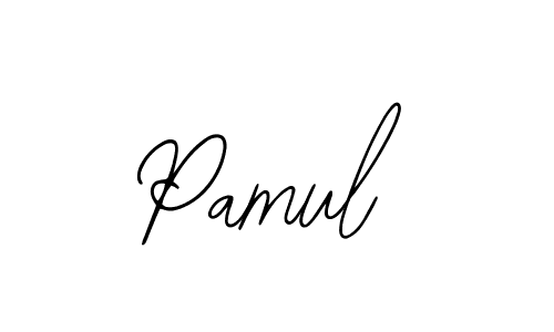 Design your own signature with our free online signature maker. With this signature software, you can create a handwritten (Bearetta-2O07w) signature for name Pamul. Pamul signature style 12 images and pictures png