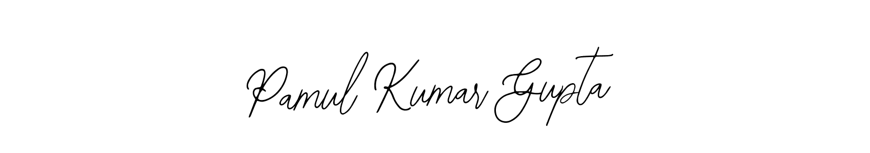 Make a beautiful signature design for name Pamul Kumar Gupta. With this signature (Bearetta-2O07w) style, you can create a handwritten signature for free. Pamul Kumar Gupta signature style 12 images and pictures png