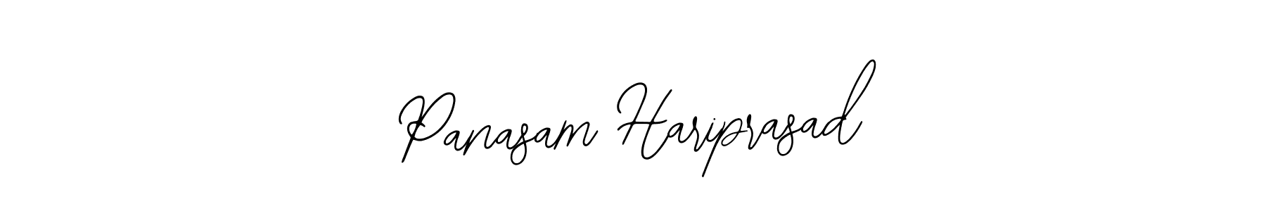 You should practise on your own different ways (Bearetta-2O07w) to write your name (Panasam Hariprasad) in signature. don't let someone else do it for you. Panasam Hariprasad signature style 12 images and pictures png