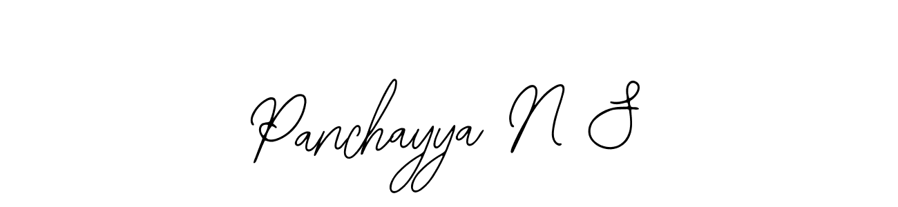 You should practise on your own different ways (Bearetta-2O07w) to write your name (Panchayya N S) in signature. don't let someone else do it for you. Panchayya N S signature style 12 images and pictures png