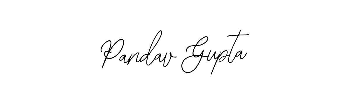 The best way (Bearetta-2O07w) to make a short signature is to pick only two or three words in your name. The name Pandav Gupta include a total of six letters. For converting this name. Pandav Gupta signature style 12 images and pictures png