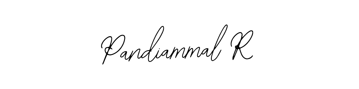 How to make Pandiammal R name signature. Use Bearetta-2O07w style for creating short signs online. This is the latest handwritten sign. Pandiammal R signature style 12 images and pictures png