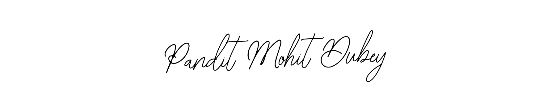 Create a beautiful signature design for name Pandit Mohit Dubey. With this signature (Bearetta-2O07w) fonts, you can make a handwritten signature for free. Pandit Mohit Dubey signature style 12 images and pictures png