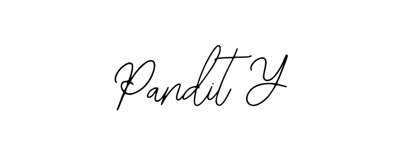 How to make Pandit Y signature? Bearetta-2O07w is a professional autograph style. Create handwritten signature for Pandit Y name. Pandit Y signature style 12 images and pictures png