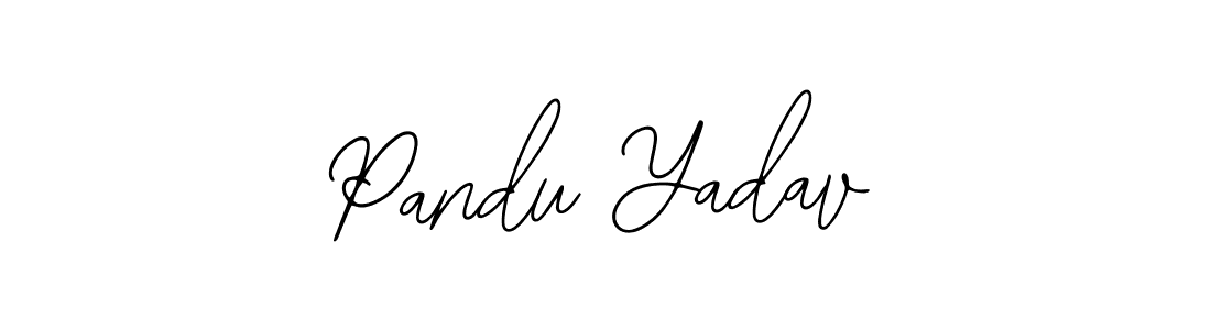 Make a beautiful signature design for name Pandu Yadav. With this signature (Bearetta-2O07w) style, you can create a handwritten signature for free. Pandu Yadav signature style 12 images and pictures png