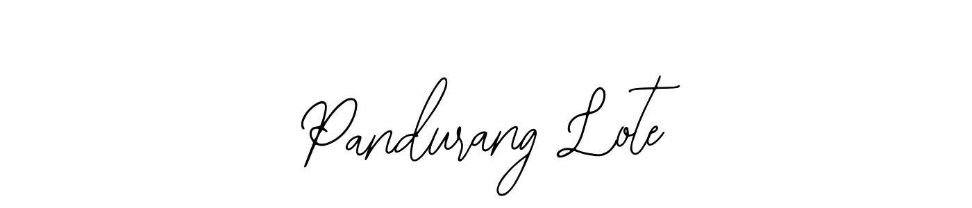 How to make Pandurang Lote signature? Bearetta-2O07w is a professional autograph style. Create handwritten signature for Pandurang Lote name. Pandurang Lote signature style 12 images and pictures png