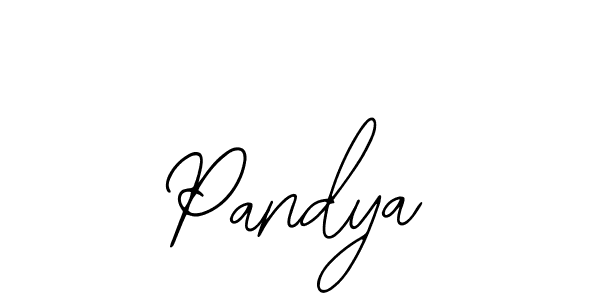 You should practise on your own different ways (Bearetta-2O07w) to write your name (Pandya) in signature. don't let someone else do it for you. Pandya signature style 12 images and pictures png