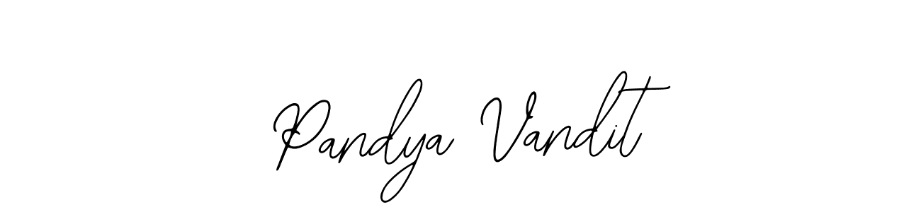 Make a beautiful signature design for name Pandya Vandit. Use this online signature maker to create a handwritten signature for free. Pandya Vandit signature style 12 images and pictures png