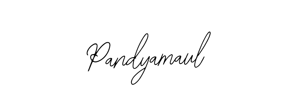 You should practise on your own different ways (Bearetta-2O07w) to write your name (Pandyamaul) in signature. don't let someone else do it for you. Pandyamaul signature style 12 images and pictures png