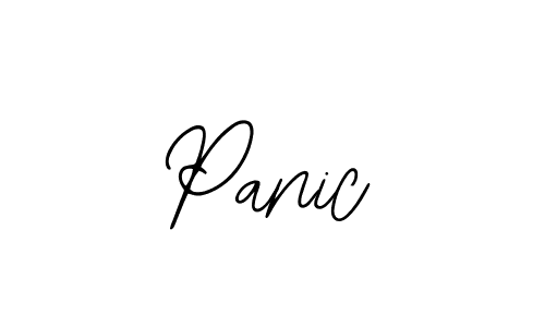 Design your own signature with our free online signature maker. With this signature software, you can create a handwritten (Bearetta-2O07w) signature for name Panic. Panic signature style 12 images and pictures png