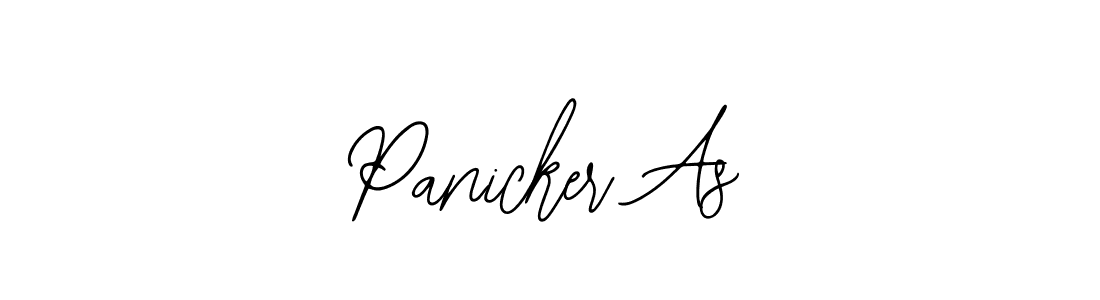 This is the best signature style for the Panicker As name. Also you like these signature font (Bearetta-2O07w). Mix name signature. Panicker As signature style 12 images and pictures png