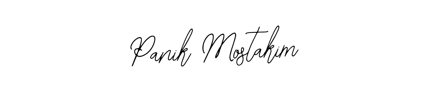 if you are searching for the best signature style for your name Panik Mostakim. so please give up your signature search. here we have designed multiple signature styles  using Bearetta-2O07w. Panik Mostakim signature style 12 images and pictures png