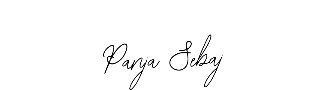 The best way (Bearetta-2O07w) to make a short signature is to pick only two or three words in your name. The name Panja Sebaj include a total of six letters. For converting this name. Panja Sebaj signature style 12 images and pictures png