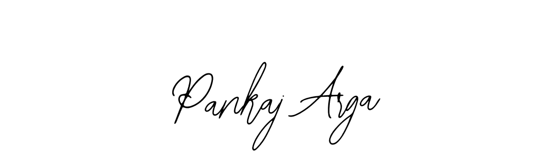 How to make Pankaj Arga name signature. Use Bearetta-2O07w style for creating short signs online. This is the latest handwritten sign. Pankaj Arga signature style 12 images and pictures png