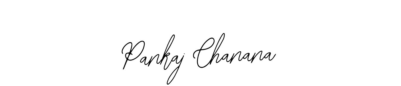 How to make Pankaj Chanana name signature. Use Bearetta-2O07w style for creating short signs online. This is the latest handwritten sign. Pankaj Chanana signature style 12 images and pictures png