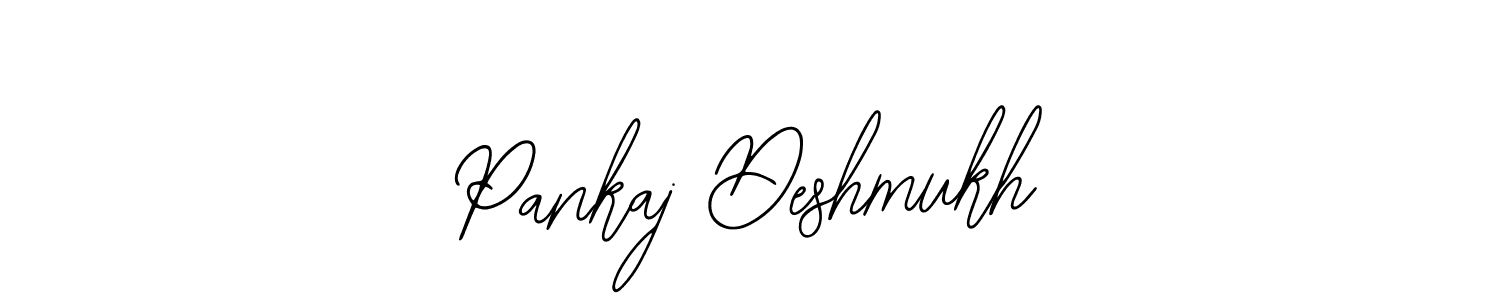 How to make Pankaj Deshmukh name signature. Use Bearetta-2O07w style for creating short signs online. This is the latest handwritten sign. Pankaj Deshmukh signature style 12 images and pictures png