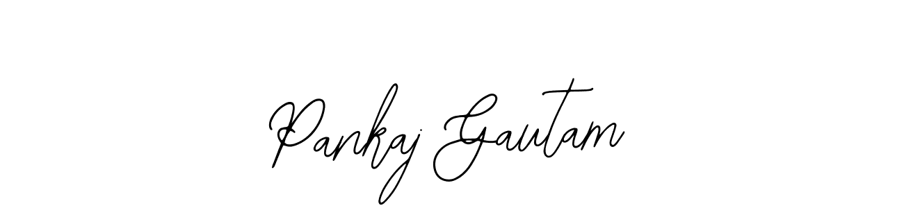 Pankaj Gautam stylish signature style. Best Handwritten Sign (Bearetta-2O07w) for my name. Handwritten Signature Collection Ideas for my name Pankaj Gautam. Pankaj Gautam signature style 12 images and pictures png