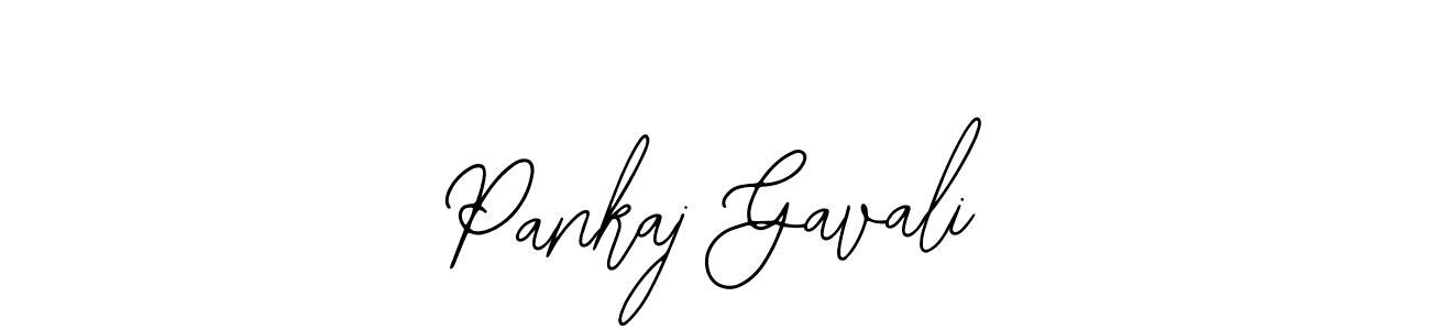 How to make Pankaj Gavali name signature. Use Bearetta-2O07w style for creating short signs online. This is the latest handwritten sign. Pankaj Gavali signature style 12 images and pictures png