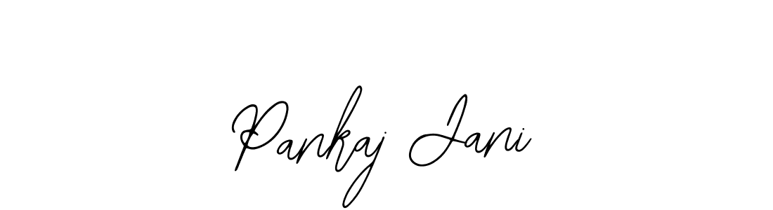 Use a signature maker to create a handwritten signature online. With this signature software, you can design (Bearetta-2O07w) your own signature for name Pankaj Jani. Pankaj Jani signature style 12 images and pictures png