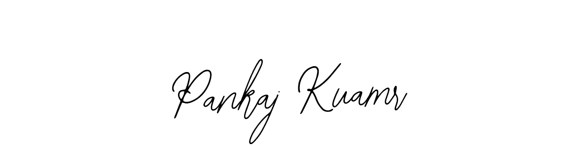 Bearetta-2O07w is a professional signature style that is perfect for those who want to add a touch of class to their signature. It is also a great choice for those who want to make their signature more unique. Get Pankaj Kuamr name to fancy signature for free. Pankaj Kuamr signature style 12 images and pictures png