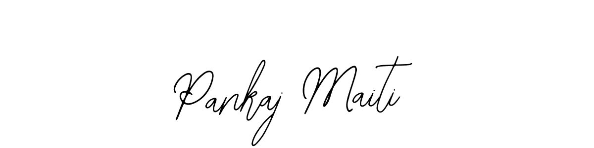 How to make Pankaj Maiti name signature. Use Bearetta-2O07w style for creating short signs online. This is the latest handwritten sign. Pankaj Maiti signature style 12 images and pictures png