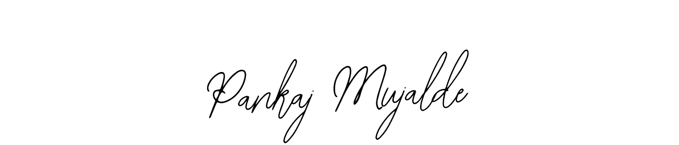 Bearetta-2O07w is a professional signature style that is perfect for those who want to add a touch of class to their signature. It is also a great choice for those who want to make their signature more unique. Get Pankaj Mujalde name to fancy signature for free. Pankaj Mujalde signature style 12 images and pictures png