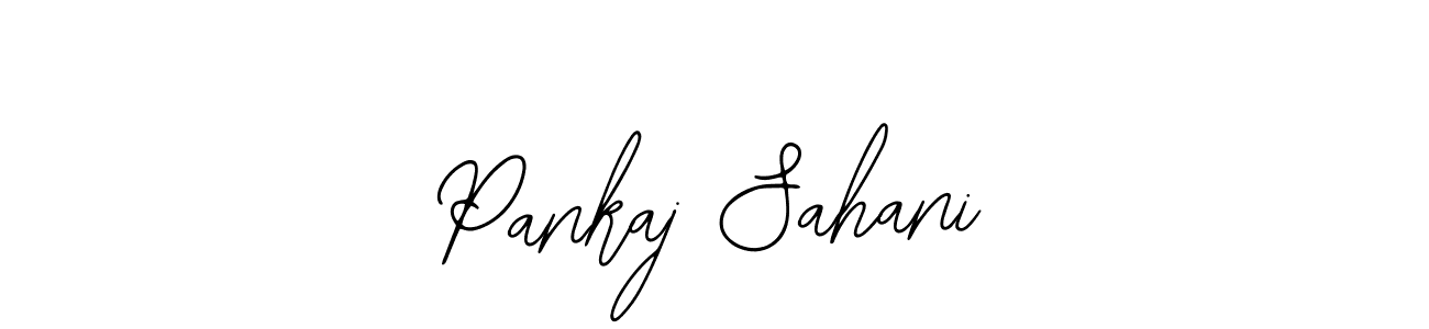 You should practise on your own different ways (Bearetta-2O07w) to write your name (Pankaj Sahani) in signature. don't let someone else do it for you. Pankaj Sahani signature style 12 images and pictures png