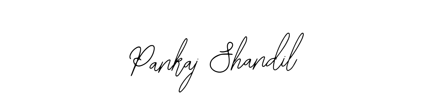 Make a beautiful signature design for name Pankaj Shandil. Use this online signature maker to create a handwritten signature for free. Pankaj Shandil signature style 12 images and pictures png