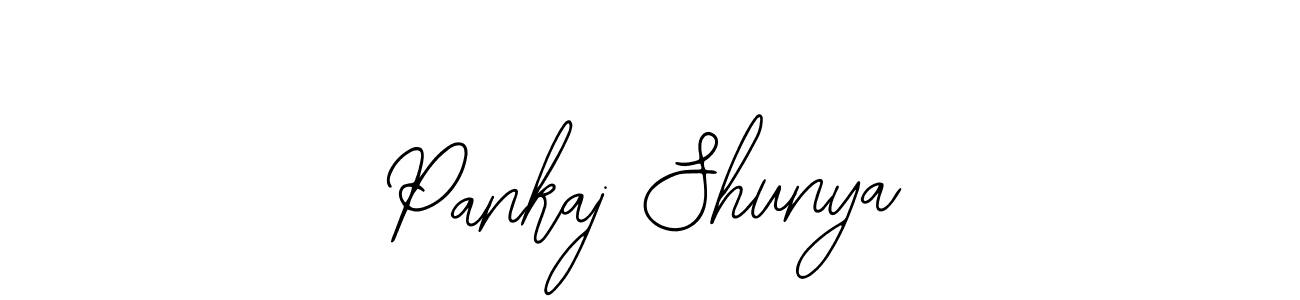 Use a signature maker to create a handwritten signature online. With this signature software, you can design (Bearetta-2O07w) your own signature for name Pankaj Shunya. Pankaj Shunya signature style 12 images and pictures png