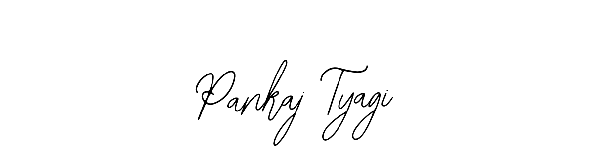 You should practise on your own different ways (Bearetta-2O07w) to write your name (Pankaj Tyagi) in signature. don't let someone else do it for you. Pankaj Tyagi signature style 12 images and pictures png