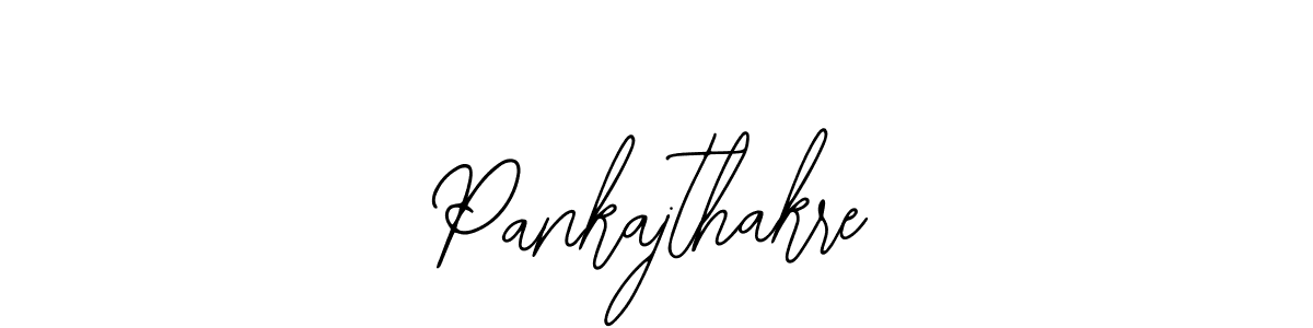 How to make Pankajthakre name signature. Use Bearetta-2O07w style for creating short signs online. This is the latest handwritten sign. Pankajthakre signature style 12 images and pictures png