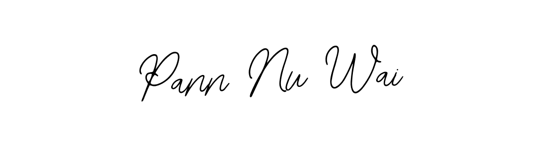 if you are searching for the best signature style for your name Pann Nu Wai. so please give up your signature search. here we have designed multiple signature styles  using Bearetta-2O07w. Pann Nu Wai signature style 12 images and pictures png