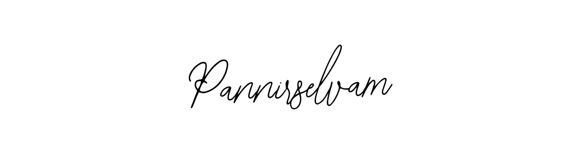 How to make Pannirselvam name signature. Use Bearetta-2O07w style for creating short signs online. This is the latest handwritten sign. Pannirselvam signature style 12 images and pictures png