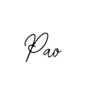 Pao stylish signature style. Best Handwritten Sign (Bearetta-2O07w) for my name. Handwritten Signature Collection Ideas for my name Pao. Pao signature style 12 images and pictures png