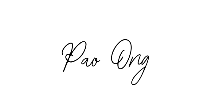 Also You can easily find your signature by using the search form. We will create Pao Ong name handwritten signature images for you free of cost using Bearetta-2O07w sign style. Pao Ong signature style 12 images and pictures png