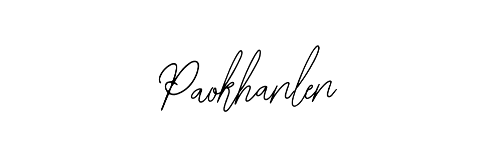 How to Draw Paokhanlen signature style? Bearetta-2O07w is a latest design signature styles for name Paokhanlen. Paokhanlen signature style 12 images and pictures png