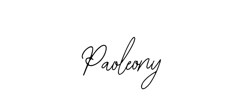 You should practise on your own different ways (Bearetta-2O07w) to write your name (Paoleony) in signature. don't let someone else do it for you. Paoleony signature style 12 images and pictures png