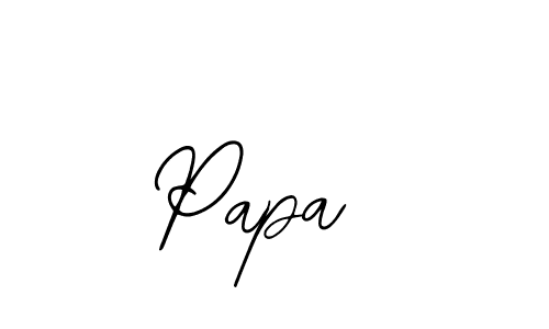Similarly Bearetta-2O07w is the best handwritten signature design. Signature creator online .You can use it as an online autograph creator for name Papa . Papa  signature style 12 images and pictures png