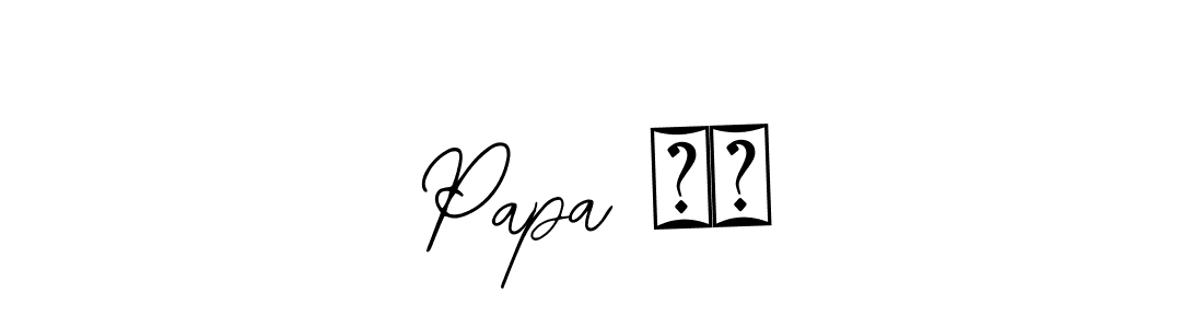 It looks lik you need a new signature style for name Papa ❤️. Design unique handwritten (Bearetta-2O07w) signature with our free signature maker in just a few clicks. Papa ❤️ signature style 12 images and pictures png