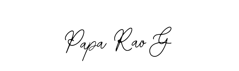 Also we have Papa Rao G name is the best signature style. Create professional handwritten signature collection using Bearetta-2O07w autograph style. Papa Rao G signature style 12 images and pictures png