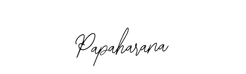 Make a beautiful signature design for name Papaharana. With this signature (Bearetta-2O07w) style, you can create a handwritten signature for free. Papaharana signature style 12 images and pictures png