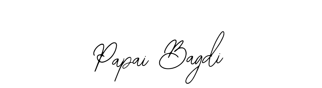 You should practise on your own different ways (Bearetta-2O07w) to write your name (Papai Bagdi) in signature. don't let someone else do it for you. Papai Bagdi signature style 12 images and pictures png