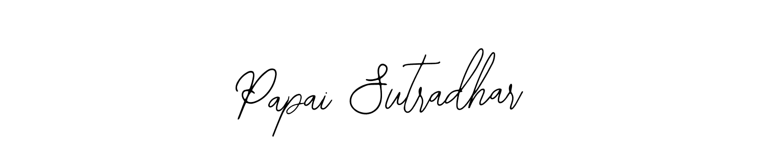 if you are searching for the best signature style for your name Papai Sutradhar. so please give up your signature search. here we have designed multiple signature styles  using Bearetta-2O07w. Papai Sutradhar signature style 12 images and pictures png