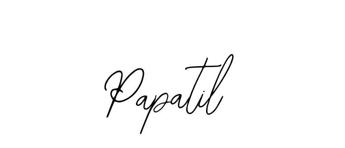 How to make Papatil signature? Bearetta-2O07w is a professional autograph style. Create handwritten signature for Papatil name. Papatil signature style 12 images and pictures png