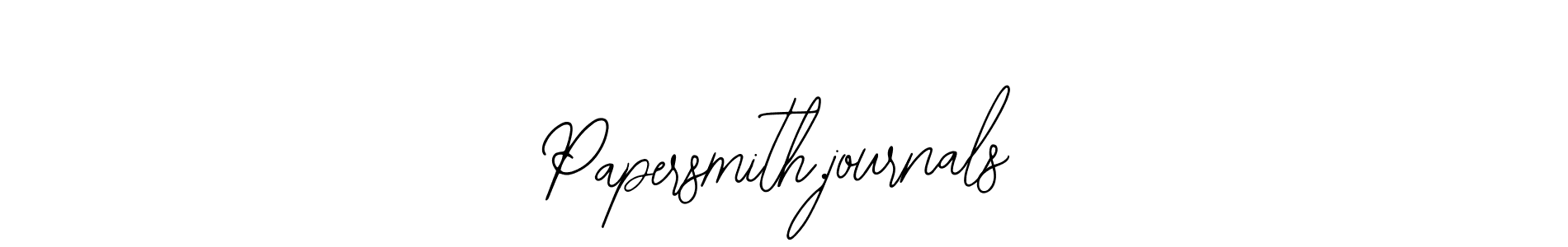 Create a beautiful signature design for name Papersmith.journals. With this signature (Bearetta-2O07w) fonts, you can make a handwritten signature for free. Papersmith.journals signature style 12 images and pictures png