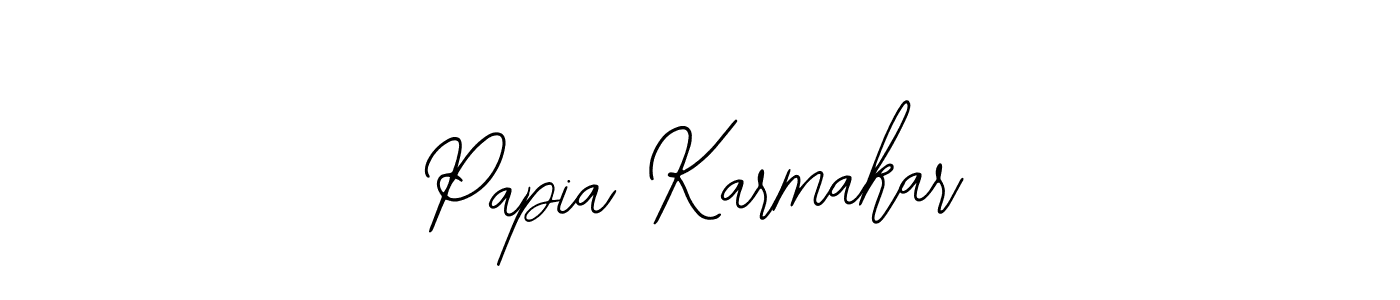 Similarly Bearetta-2O07w is the best handwritten signature design. Signature creator online .You can use it as an online autograph creator for name Papia Karmakar. Papia Karmakar signature style 12 images and pictures png