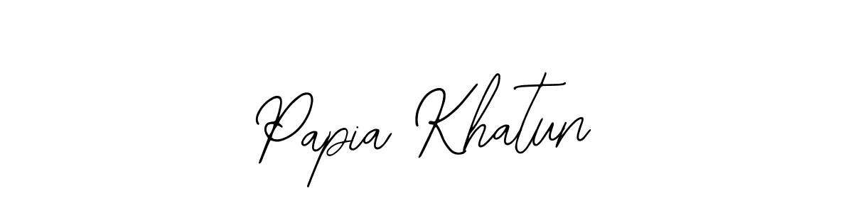 Bearetta-2O07w is a professional signature style that is perfect for those who want to add a touch of class to their signature. It is also a great choice for those who want to make their signature more unique. Get Papia Khatun name to fancy signature for free. Papia Khatun signature style 12 images and pictures png